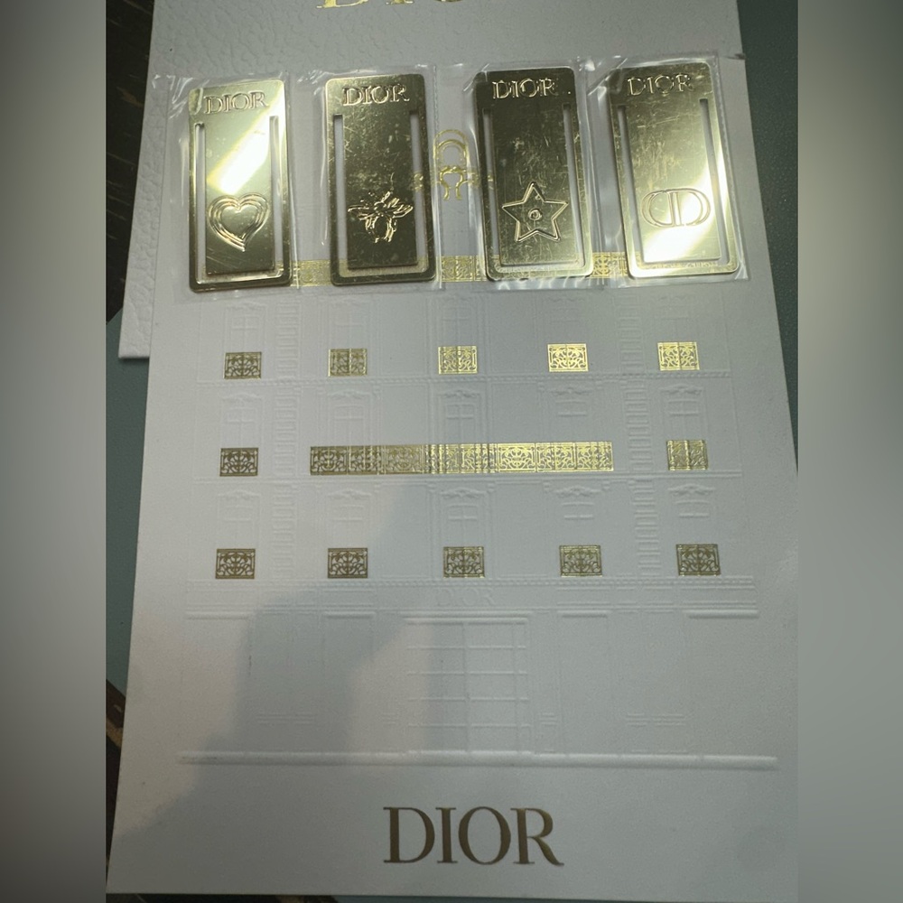 Dior Gold Embossed Stationery